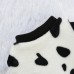 PANDA PANZOU Black & White Fleece Pet Clothing – Warm & Cozy Pet Apparel for Cold Weather – Ideal for Small Dogs & Cats